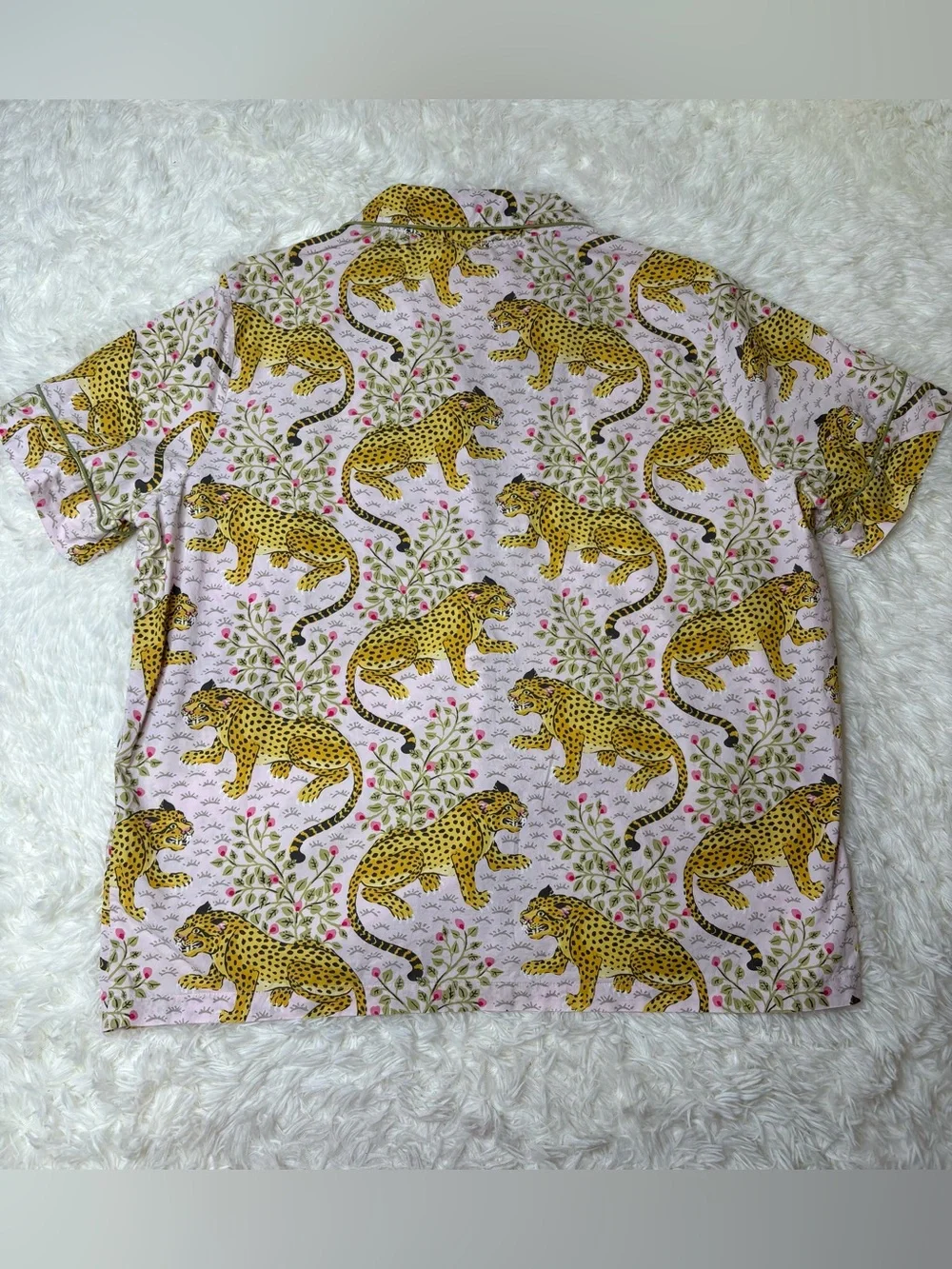 Printfresh Bagheera Leopard -Short PJ Set - Blush color, size XL